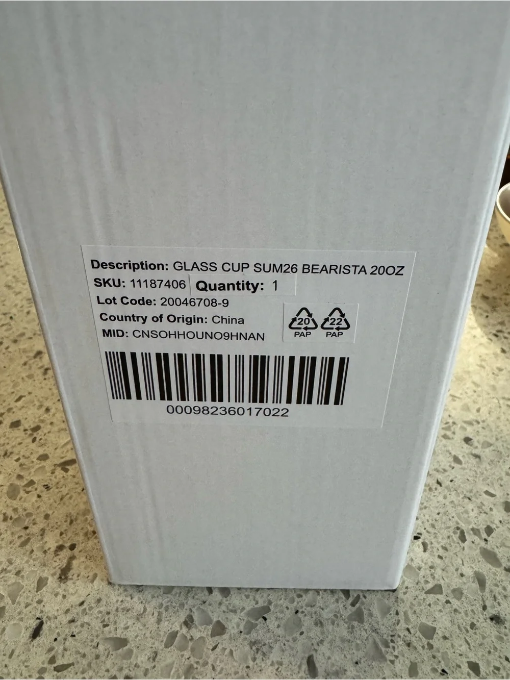 Starbucks Bearista 20oz Cup with Strawberry Top and straw new in original box